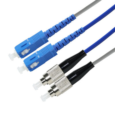 Cabo Patch Cord de Fibra Óptica SC para FC - Jumper Monomodo ou Multimodo para FTTH, ODF, Telecomunicações, Aplicações em Data Centers