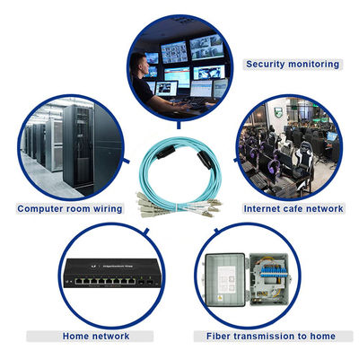 Cabos de parche de fibra óptica de SC para LC Single-mode OS2 Duplex