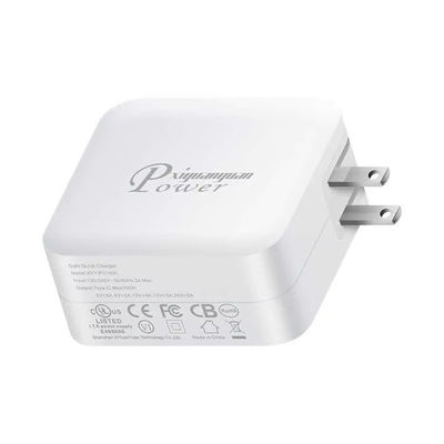 Adaptador de energia universal PD 100W de carregamento rápido com carregador sem fio magnético GAN USB de 3 portas para telefones, tomadas europeias e americanas