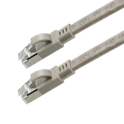 Cabo Patch Ethernet CAT6 Plano FTP - Cabo de Rede LAN Blindado com Bota para Roteador, Switch, Uso em Data Center