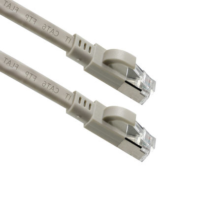 Cabo Patch Ethernet CAT6 Plano FTP - Cabo de Rede LAN Blindado com Bota para Roteador, Switch, Uso em Data Center