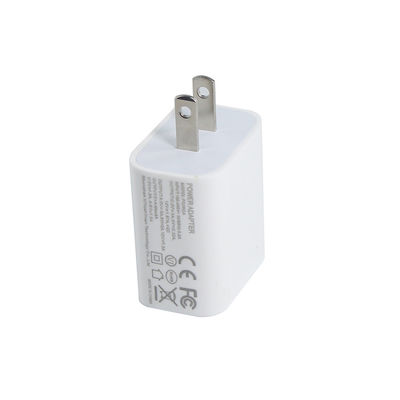 Carregador de parede USB de 20W com duas portas e pinos US – Adaptador de energia de carregamento rápido Tipo-C e USB-A para telefone, tablet, câmera