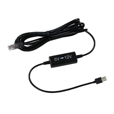 USB para RJ45 Ethernet Injetor de Energia Cable-5V para 12V Step-Up Converter para câmera IP, Router, Mini POE dispositivo