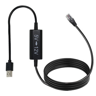 USB para RJ45 Ethernet Injetor de Energia Cable-5V para 12V Step-Up Converter para câmera IP, Router, Mini POE dispositivo