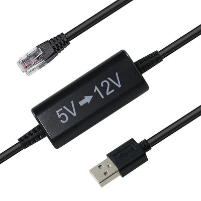 USB para RJ45 Ethernet Injetor de Energia Cable-5V para 12V Step-Up Converter para câmera IP, Router, Mini POE dispositivo