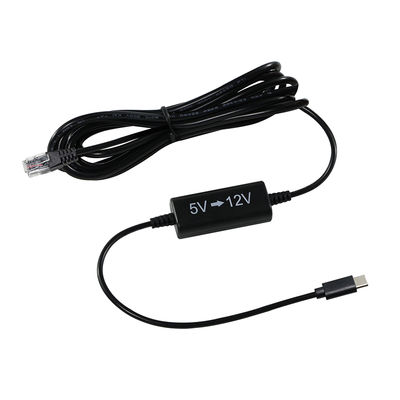 USB-C para RJ45 Injector de energia Cable -5V para 12V Step-Up Ethernet Adaptador para câmera IP, ponto de acesso, dispositivo IoT