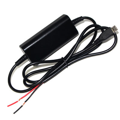 Cabo de alimentação Micro USB para fio desencapado - Conversor de elevação de 5V para 9V/12V para roteador, LED, projetos DIY