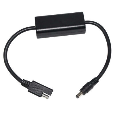 Cabo de alimentação Step-Up SAE para DC 5.5x2.1mm - Adaptador conversor de 5V para 12V para painel solar, bateria, LED, uso em roteador