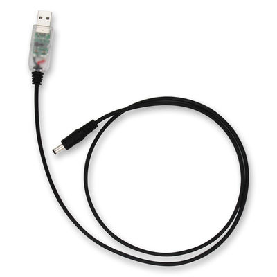 USB para DC 5V a 12V cabo de alimentação Step-Up com transparente azul/branco/rosa Shell- Adaptador de impulso para roteador, LED, dispositivo IoT