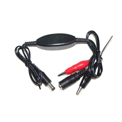 Clipe de crocodilo para DC 5.5x2.1mm Cable de conversor de energia -12V Clipe de bateria para DC Plug Adaptador para LED Strip, DVR, Equipamento de teste