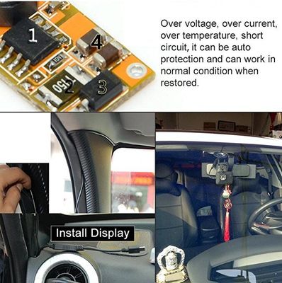 12V Alligator Clip para DC 5.5x2.1mm Cable de alimentação para LED Strips