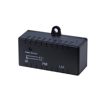 Injetor PoE ativo-48V Power Over Ethernet Adaptador IEEE 802.3af/at Compatível para câmeras IP, AP sem fio, telefones VoIP