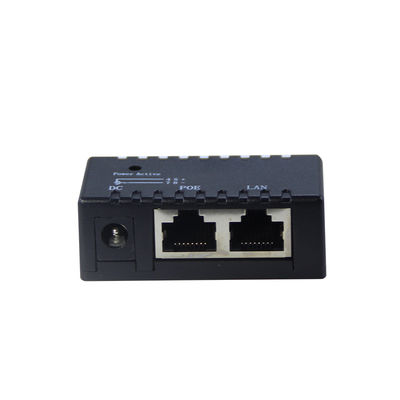 Injetor PoE ativo-48V Power Over Ethernet Adaptador IEEE 802.3af/at Compatível para câmeras IP, AP sem fio, telefones VoIP