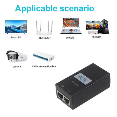 Injetor PoE Ativo de Mesa - Adaptador Power Over Ethernet 48V IEEE 802.3af/at para Câmeras IP, APs Wireless, Telefones VoIP