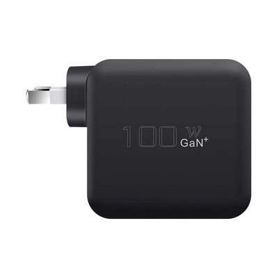 US Plug 100W Carregador de parede USB-C Adaptador de alta potência de 2 pines para laptop, tablet, telefone, dispositivos tipo-C (entrada de 240V)