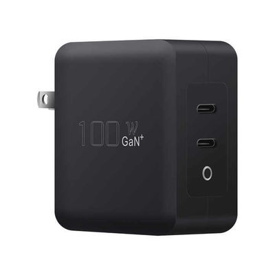 US Plug 100W Dual USB-C Wall Charger ️ Adaptador de carregamento rápido de 2 portas para computador portátil, tablet, telefone, dispositivos tipo-C (100 ️ entrada 240V)