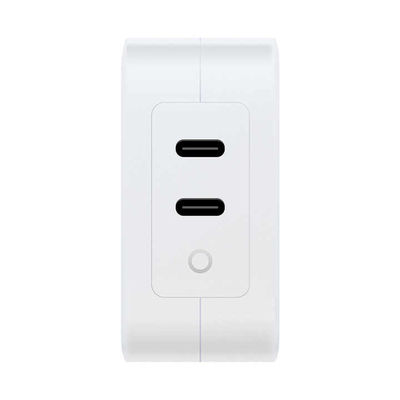 US Plug 100W Dual USB-C Wall Charger ️ Adaptador de carregamento rápido de 2 portas para computador portátil, tablet, telefone, dispositivos tipo-C (100 ️ entrada 240V)