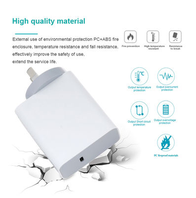 Carregador de parede AU 2-Pin USB-C, adaptador de energia de saída de alta velocidade de 60W para laptop, tablet, telefone celular