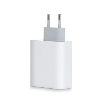 Carregador de parede USB-C EU de 2 pinos, Adaptador de energia Type-C de alta velocidade de 60W para laptop, tablet e smartphone