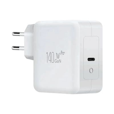 Carregador GaN USB-C de 140 W da UE para portáteis e dispositivos móveis