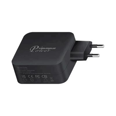 Carregador de parede USB-C EU de 2 pinos, Adaptador de energia Tipo-C de alta velocidade de 140W para laptop de alta potência, tablet e dispositivos móveis