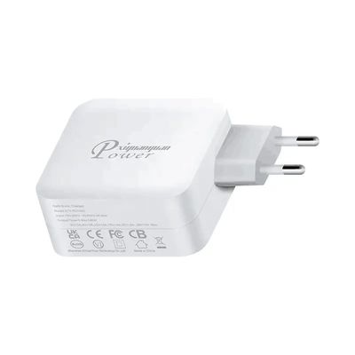 Carregador de parede USB-C EU de 2 pinos, Adaptador de energia Tipo-C de alta velocidade de 140W para laptop de alta potência, tablet e dispositivos móveis