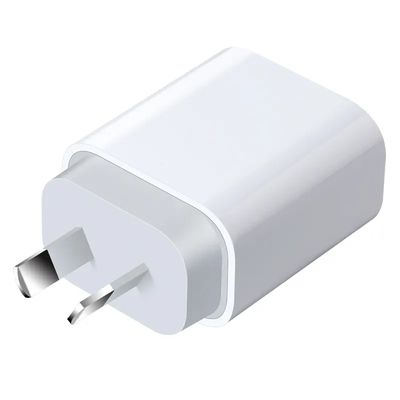 Carregador de parede AU 2-Pin USB-C, adaptador de alimentação tipo-C rápido de 30W para smartphones, tablets e laptops pequenos