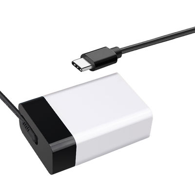 Adaptador de energia USB-C de 60W com cabo fixo, carregador de parede Type-C de alta velocidade para laptop, tablet e smartphone