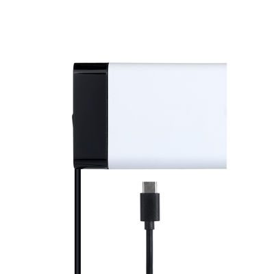 Adaptador de energia USB-C de 60W com cabo fixo, carregador de parede Type-C de alta velocidade para laptop, tablet e smartphone