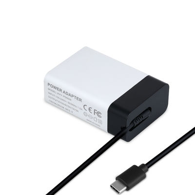 Adaptador de energia USB-C PD de 60 W com cabo fixo para laptops