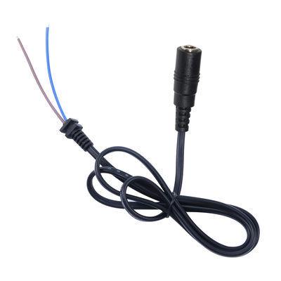 Conector de barril feminino DC para cabo pigtail de fio estriado - 12V 2.1mm x 5.5mm cabo de alimentação para CCTV, LED, projetos DIY
