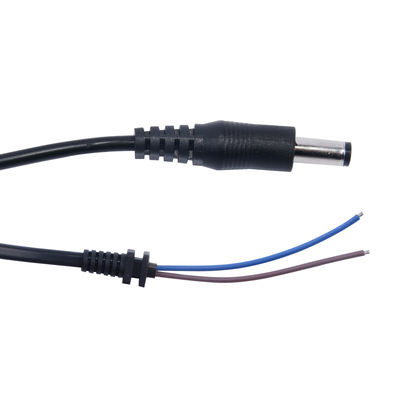 Cabo Pigtail de Plugue DC Macho para Fio Estanhado 5,5x2,1mm para Fonte de Alimentação de 12V