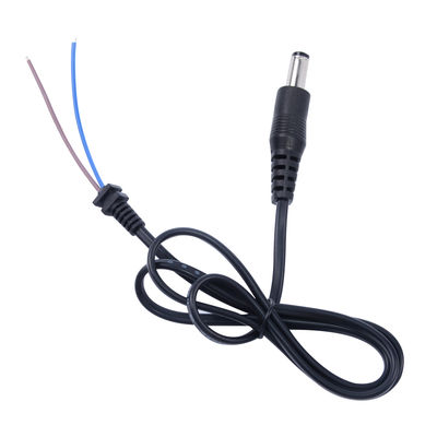 Cabo Pigtail de Plugue DC Macho para Fio Estanhado 5,5x2,1mm para Fonte de Alimentação de 12V