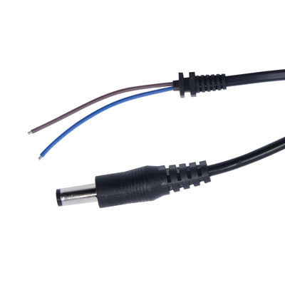 Cabo Pigtail de Plugue DC Macho para Fio Estanhado 5,5x2,1mm para Fonte de Alimentação de 12V