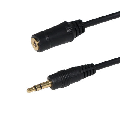 Cabo de extensão de áudio estéreo macho para macho de 3,5 mm para fones de ouvido