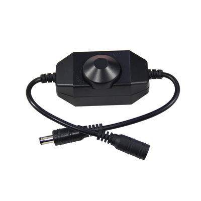 Cabo de extensão DC 12V/24V com interruptor dimmer em linha 5,5x2,1mm