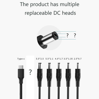 Cabo de extensão DC 12V/24V com interruptor dimmer em linha 5,5x2,1mm