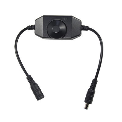 Cabo de extensão DC 12V/24V com interruptor dimmer em linha 5,5x2,1mm