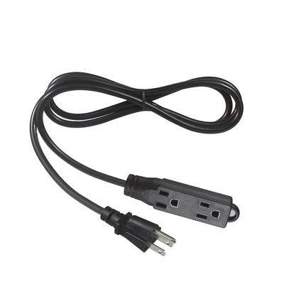 Cabo de extensão de energia NEMA 5-15P para tomada única 125V 13A