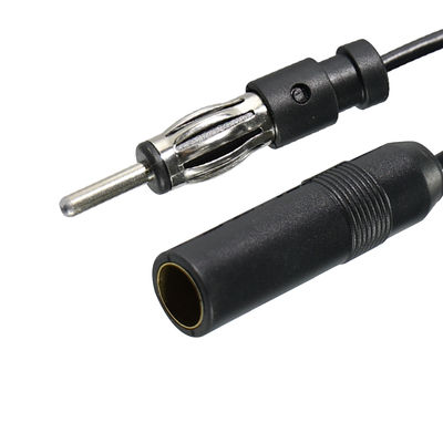 Cable de extensão de antena de carro DIN de macho para fêmea para estéreo AM FM