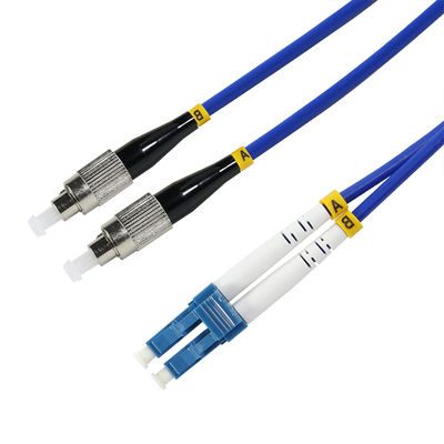 Cabo Patch de Fibra Óptica Duplex OM3 LC para ST 50/125μm