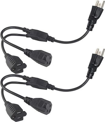 NEMA 5-15P a 4 vias US cabo de divisão de energia de saída 125V 15A