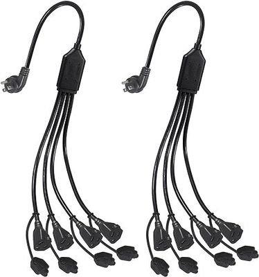 NEMA 5-15P a 4 vias US cabo de divisão de energia de saída 125V 15A