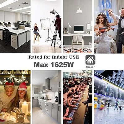 NEMA 5-15P a 4 vias US cabo de divisão de energia de saída 125V 15A