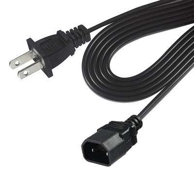 Cabo de alimentação NEMA 1-15P para IEC C18 para adaptadores de laptop e projetores