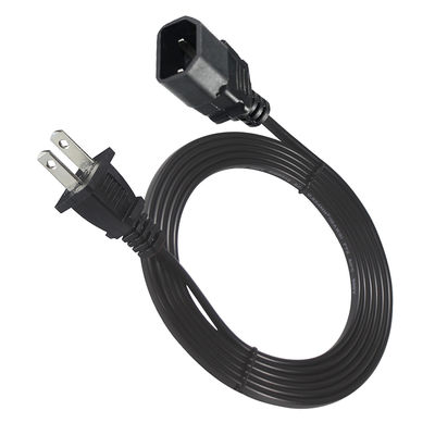 Cabo de alimentação NEMA 1-15P para IEC C18 para adaptadores de laptop e projetores