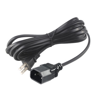 Cabo de alimentação NEMA 1-15P para IEC C18 para adaptadores de laptop e projetores