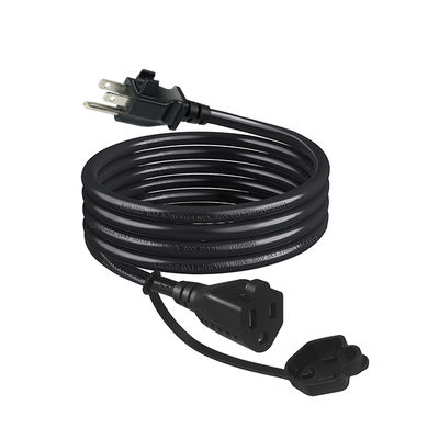 NEMA 5-15P para cabo de extensão de saída com clipe de cabo 14AWG