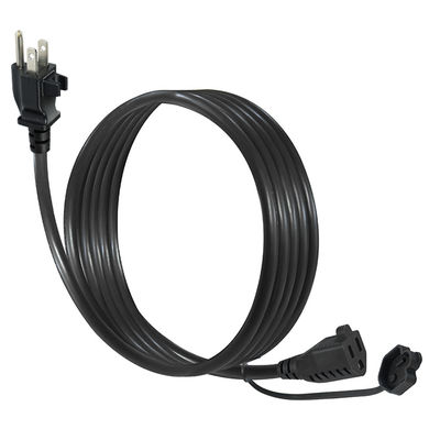 NEMA 5-15P para cabo de extensão de saída com clipe de cabo 14AWG