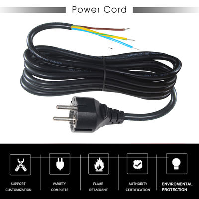 EU CEE 77 Cabo de alimentação AC com extremidades de tira para equipamentos industriais